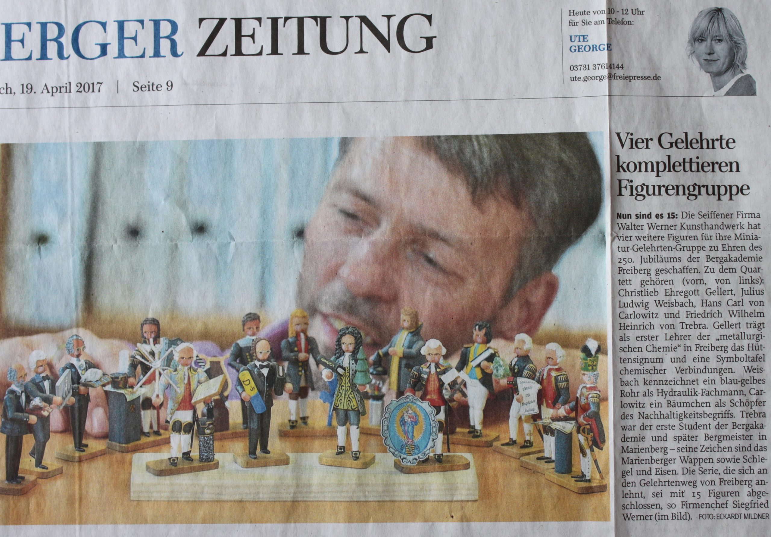 Bild 25 – Zeitungsausschnitt aus der Freiberger Freien Presse